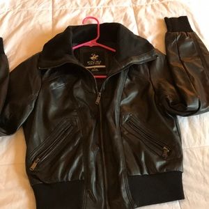 Beverly Hills polo club size medium leather jacket
